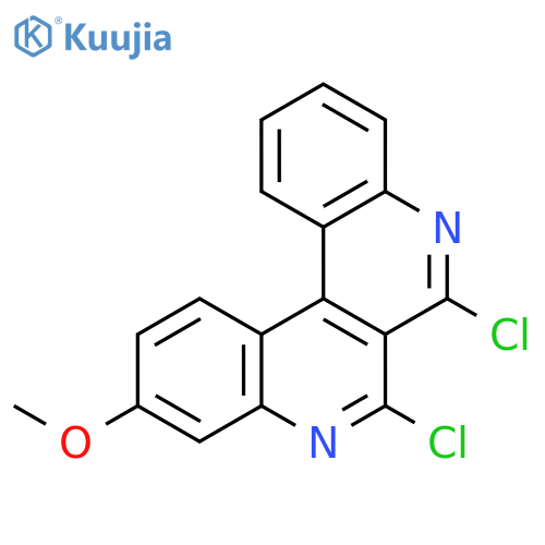 Dibenzo[c,f][2,7]naphthyridine, 6,7-dichloro-3-methoxy- structure