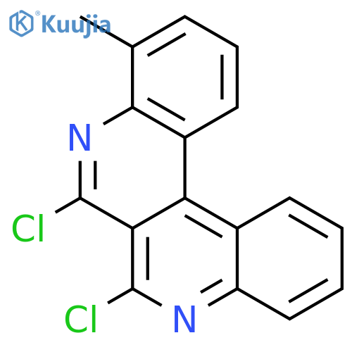 Dibenzo[c,f][2,7]naphthyridine, 6,7-dichloro-4-methyl- structure