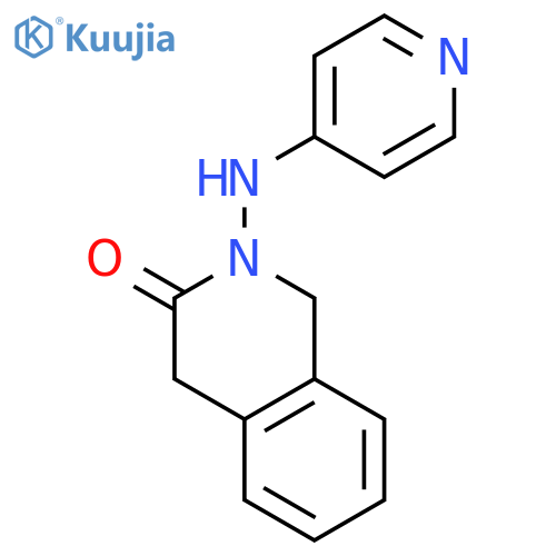 3(2H)-Isoquinolinone, 1,4-dihydro-2-(4-pyridinylamino)- structure