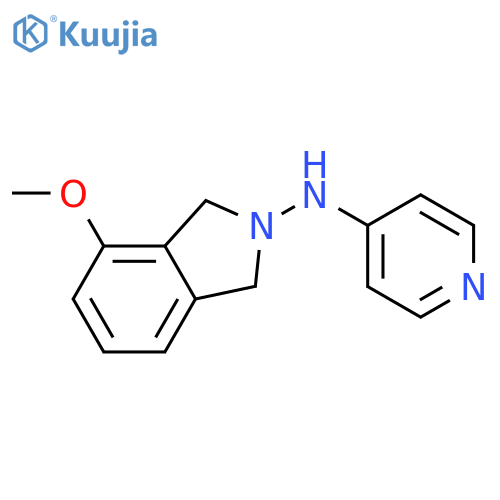 2H-Isoindol-2-amine, 1,3-dihydro-4-methoxy-N-4-pyridinyl- structure
