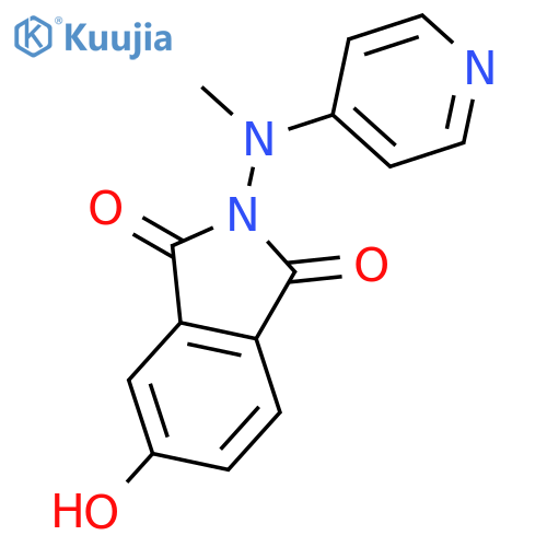 1H-Isoindole-1,3(2H)-dione, 5-hydroxy-2-(methyl-4-pyridinylamino)- structure