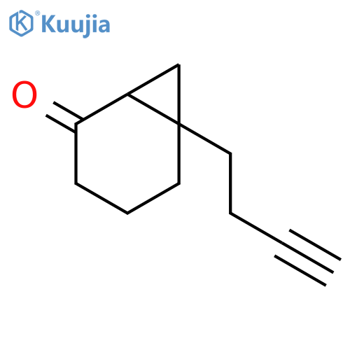 Bicyclo[4.1.0]heptan-2-one, 6-(3-butynyl)- structure