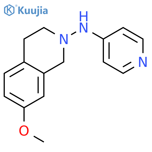 2(1H)-Isoquinolinamine, 3,4-dihydro-7-methoxy-N-4-pyridinyl- structure