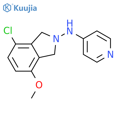 2H-Isoindol-2-amine, 4-chloro-1,3-dihydro-7-methoxy-N-4-pyridinyl- structure