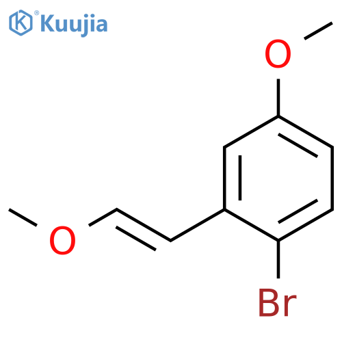Benzene, 1-bromo-4-methoxy-2-(2-methoxyethenyl)- structure