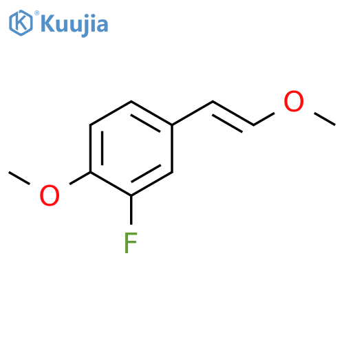 Benzene, 2-fluoro-1-methoxy-4-(2-methoxyethenyl)- structure