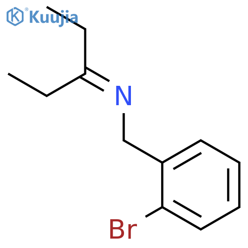 Benzenemethanamine, 2-bromo-N-(1-ethylpropylidene)- structure