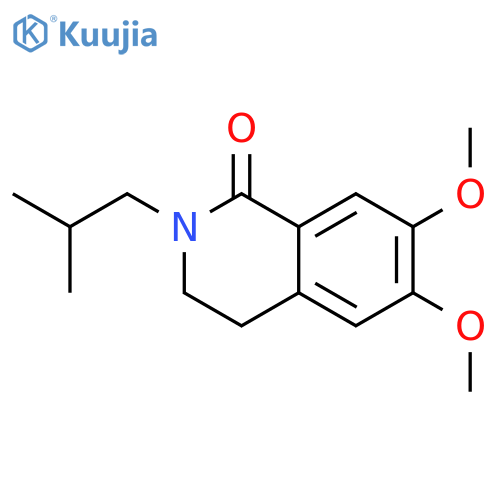 1(2H)-Isoquinolinone, 3,4-dihydro-6,7-dimethoxy-2-(2-methylpropyl)- structure