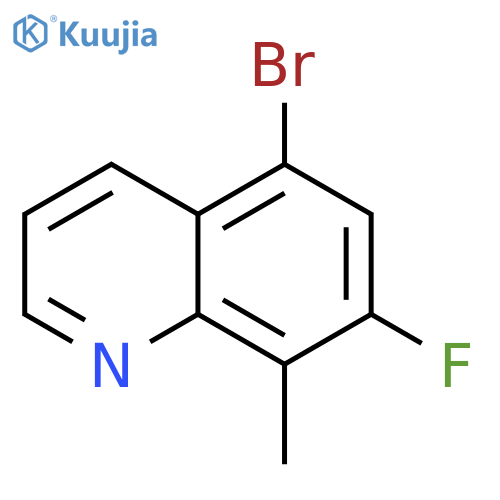 5-Bromo-7-fluoro-8-methylquinoline structure