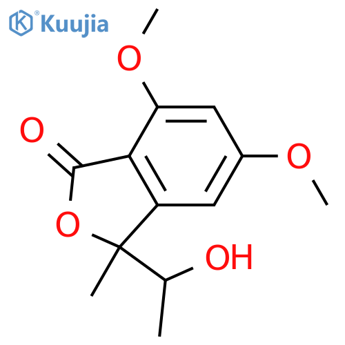 5,7-Dihydroxy-3-(1-hydroxyethyl)-3-methyl-1(3H)-isobenzofuranone; (-)-form, 5,7-Di-Me ether structure