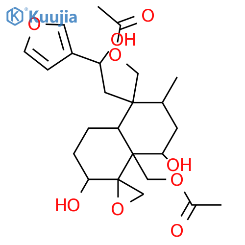 4,18:15,16-Diepoxy-13(16),14-clerodadiene-3,6,12,19,20-pentol; (ent-3α,4β,6β,12ξ)-form, 19,20-Di-Ac structure