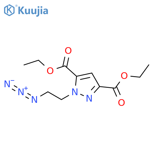 3,5-Diethyl 1-(2-azidoethyl)-1H-pyrazole-3,5-dicarboxylate structure