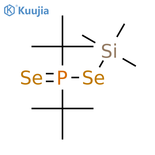 Phosphinodiselenoic acid, bis(1,1-dimethylethyl)-, trimethylsilyl ester structure