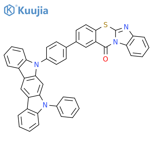 12H-Benzimidazo[2,1-b][1,3]benzothiazin-12-one, 2-[4-(7-phenylindolo[2,3-b]carbazol-5(7H)-yl)phenyl]- structure