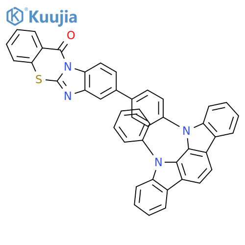 12H-Benzimidazo[2,1-b][1,3]benzothiazin-12-one, 8-[4-(12-phenylindolo[2,3-a]carbazol-11(12H)-yl)phenyl]- structure