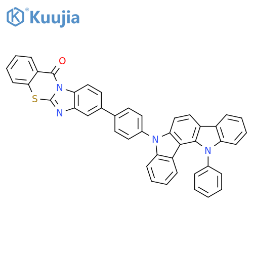 12H-Benzimidazo[2,1-b][1,3]benzothiazin-12-one, 8-[4-(12-phenylindolo[3,2-c]carbazol-5(12H)-yl)phenyl]- structure