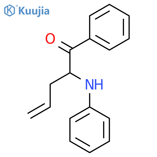 4-Penten-1-one, 1-phenyl-2-(phenylamino)- structure
