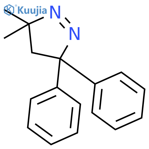 3H-Pyrazole, 4,5-dihydro-3,3-dimethyl-5,5-diphenyl- structure