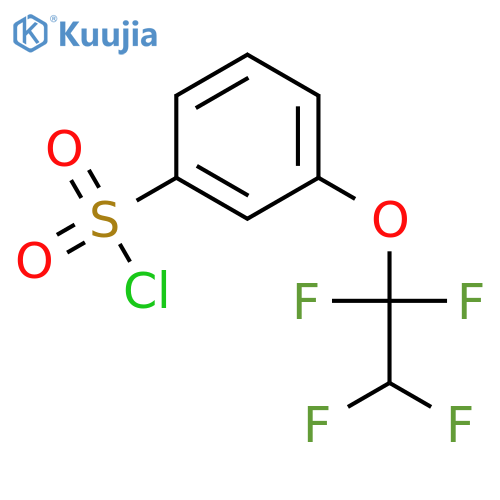 Benzenesulfonyl chloride, 3-(1,1,2,2-tetrafluoroethoxy)- structure