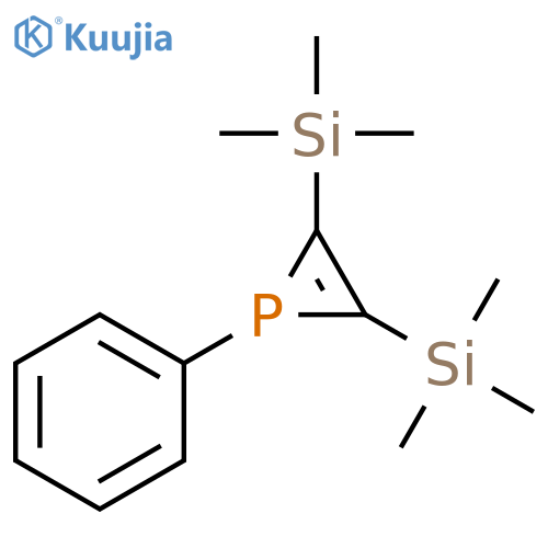 1H-Phosphirene, 1-phenyl-2,3-bis(trimethylsilyl)- structure