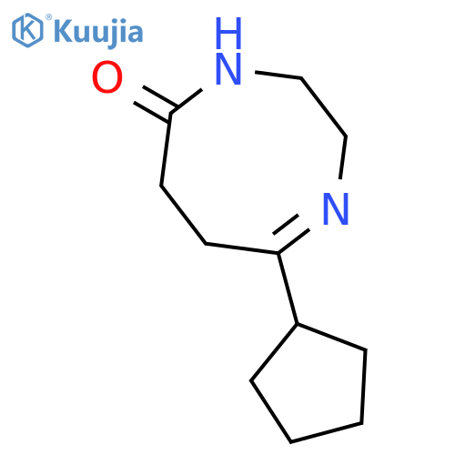1,4-Diazocin-5(2H)-one, 8-cyclopentyl-3,4,6,7-tetrahydro- structure