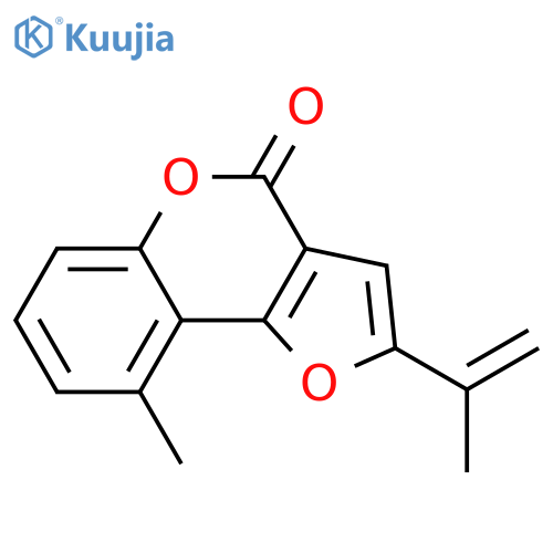 4H-Furo[3,2-c][1]benzopyran-4-one, 9-methyl-2-(1-methylethenyl)- structure