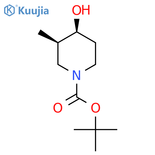 Tert-Butyl (3r,4s)-4-hydroxy-3-methyl-piperidine-1-carboxylate structure