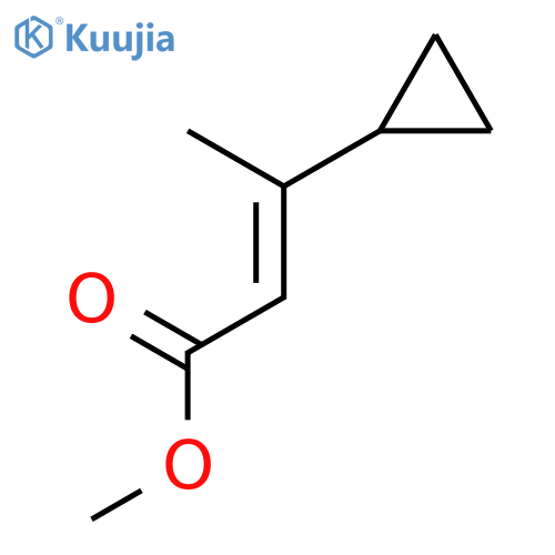 methyl (2Z)-3-cyclopropylbut-2-enoate structure