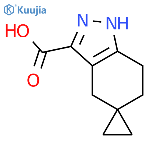 1',4',6',7'-TETRAHYDROSPIRO[CYCLOPROPANE-1,5'-INDAZOLE]-3'-CARBOXYLIC ACID structure