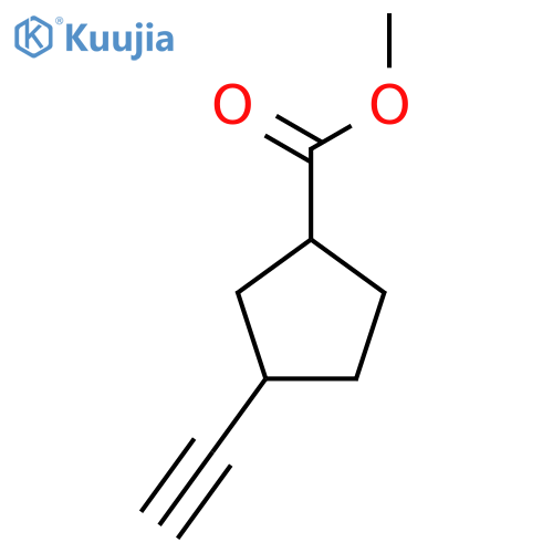 Methyl 3-ethynylcyclopentane-1-carboxylate structure