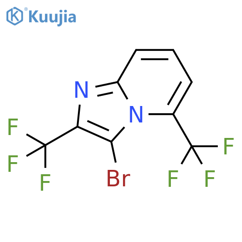 3-bromo-2,5-bis(trifluoromethyl)imidazo[1,2-a]pyridine structure