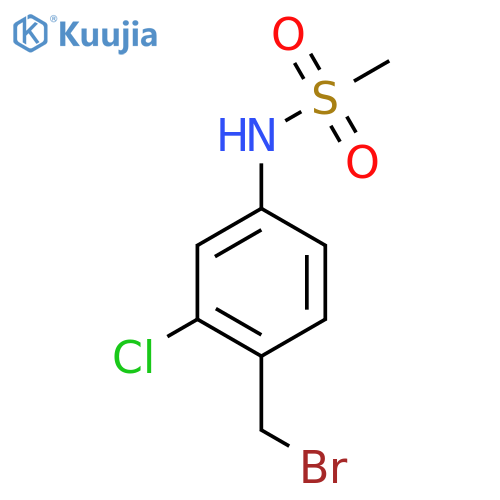 N-(4-(Bromomethyl)-3-chlorophenyl)methanesulfonamide structure