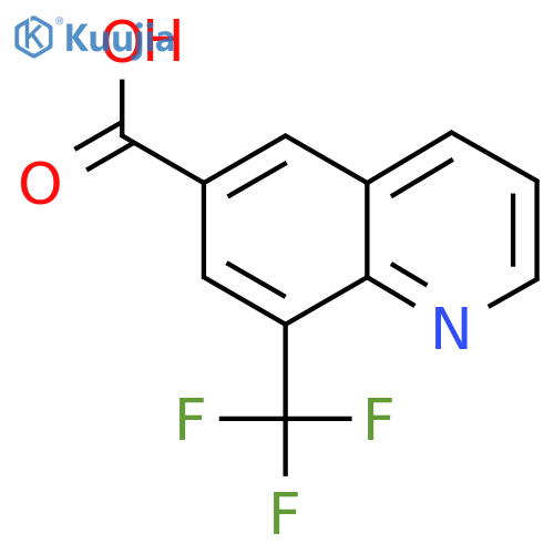 8-(Trifluoromethyl)quinoline-6-carboxylic acid structure