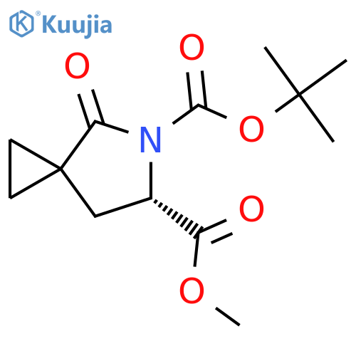 5-tert-butyl 6-methyl (6s)-4-oxo-5-azaspiro[2.4]heptane-5,6-dicarboxylate structure