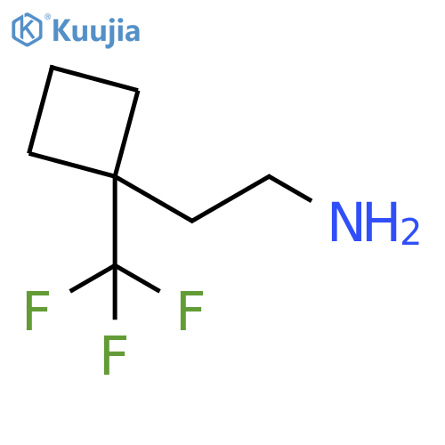 Cyclobutaneethanamine, 1-(trifluoromethyl)- structure
