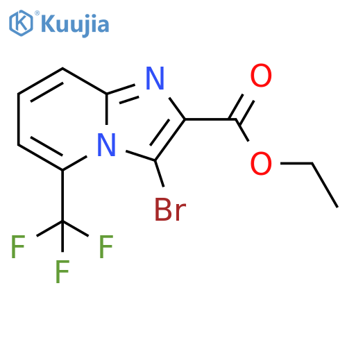 Ethyl 3-bromo-5-(trifluoromethyl)imidazo[1,2-a]pyridine-2-carboxylate structure