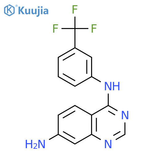 4,7-Quinazolinediamine, N4-[3-(trifluoromethyl)phenyl]- structure