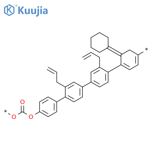 Poly[oxycarbonyloxy[2'-(2-propenyl)[1,1'-biphenyl]-4,4'-diyl]cyclohexylidene[2-(2-propenyl)[1,1'-biphenyl]-4,4'-diyl]] structure