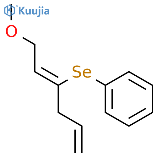 Benzene, [[(1Z)-1-(2-methoxyethylidene)-3-butenyl]seleno]- structure