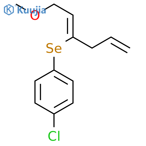Benzene, 1-chloro-4-[[(1Z)-1-(2-methoxyethylidene)-3-butenyl]seleno]- structure