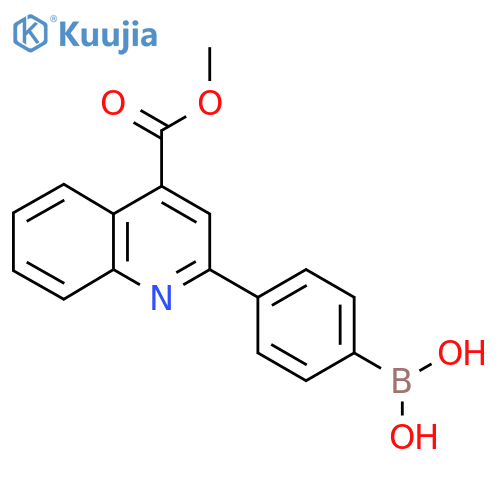 (4-(4-(Methoxycarbonyl)quinolin-2-yl)phenyl)boronic acid structure