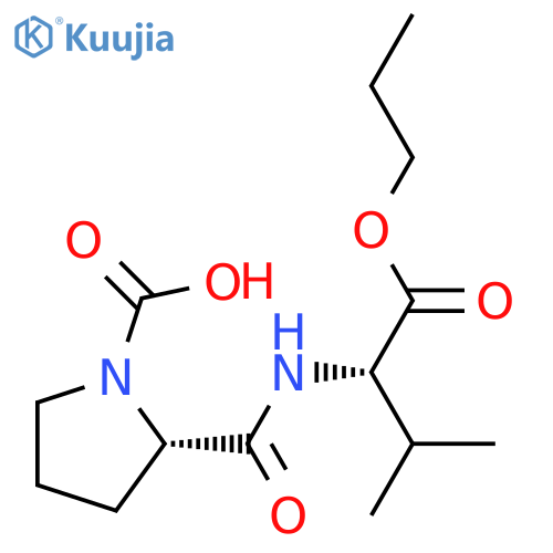 N-(1-Carboxy-L-prolyl)-L-valine ethyl methyl ester structure
