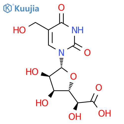 (2S)-2-[(2S,3S,4R,5R)-3,4-Dihydroxy-5-[5-(hydroxymethyl)-2,4-dioxopyrimidin-1-yl]oxolan-2-yl]-2-hydroxyacetic acid structure