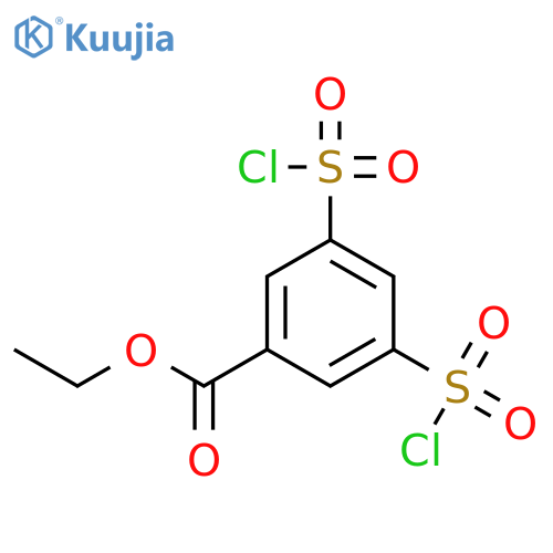 Benzoic acid, 3,5-bis(chlorosulfonyl)-, ethyl ester structure