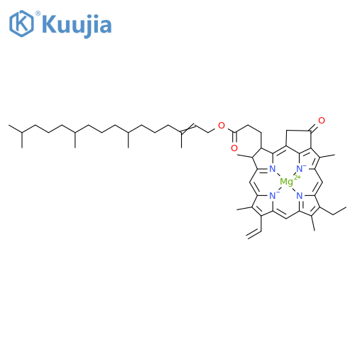 Magnesium, [(2E,7R,11R)-3,7,11,15-tetramethyl-2-hexadecen-1-yl (3S,4S)-9-ethenyl-14-ethyl-4,8,13,18-tetramethyl-20-oxo-3-phorbinepropanoato(2-)-κN23,κN24,κN25,κN26]-, (SP-4-2)- structure