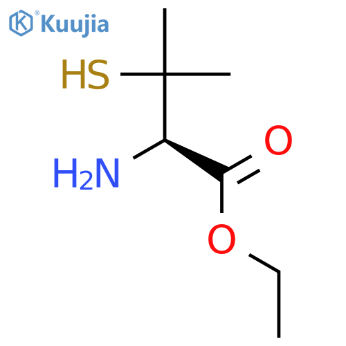 L-Valine, 3-mercapto-, ethyl ester structure