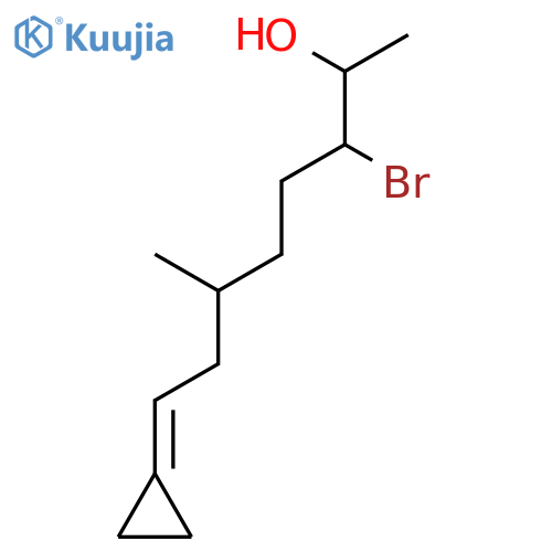 2-OCTANOL, 3-BROMO-8-CYCLOPROPYLIDENE-6-METHYL- structure