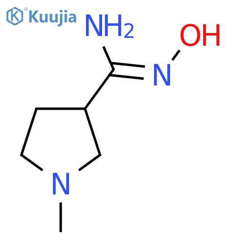 N-hydroxy-1-methylpyrrolidine-3-carboximidamide structure