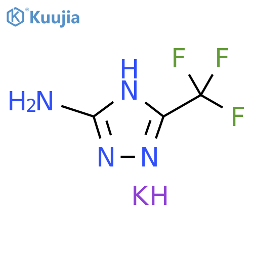 1H-1,2,4-Triazol-5-amine, 3-(trifluoromethyl)-, potassium salt (1:1) structure