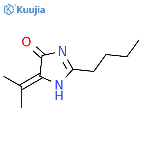 4H-Imidazol-4-one, 2-butyl-1,5-dihydro-5-(1-methylethylidene)- structure